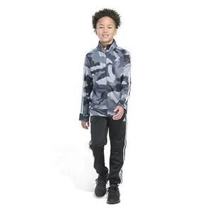 Big Boys Camo Printed 3-Stripe Tricot Jacket